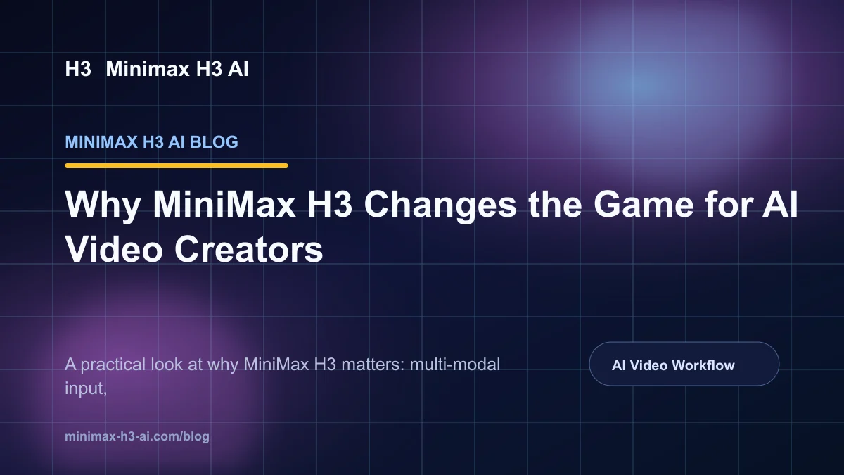 Why MiniMax H3 Changes the Game for AI Video Creators